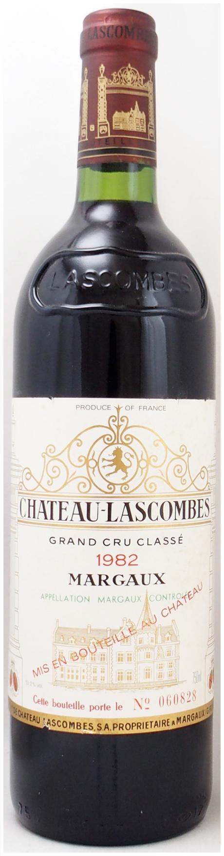 送料無料】1982年 シャトー ラスコンブ CHATEAU LASCOMBES