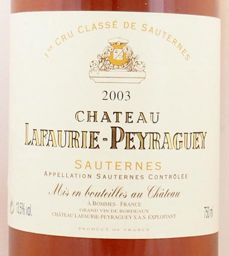 2003年 シャトー ラフォリー ペラゲ CHATEAU LAFAURIE PEYRAGUEY