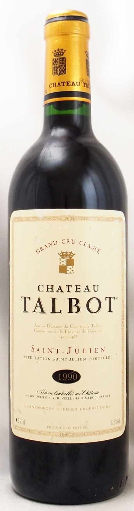 シャトー・タルボ 1990 -（1） Chateau Talbot 1990-