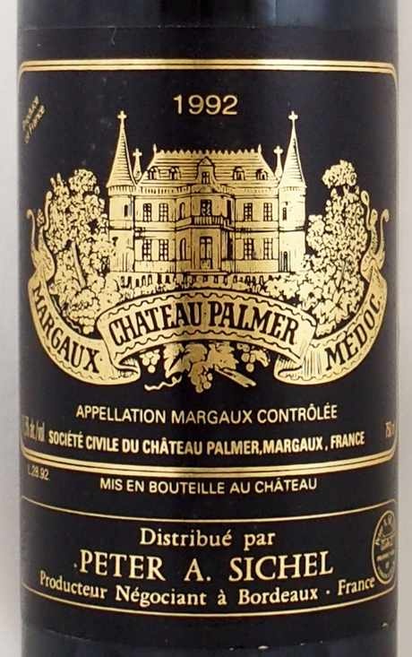 1992年 シャトー パルメ CHATEAU PALMER の販売[ヴィンテージワイン