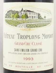 1993年 シャトー トロロン モンド CHATEAU TROPLONG MONDOT の販売
