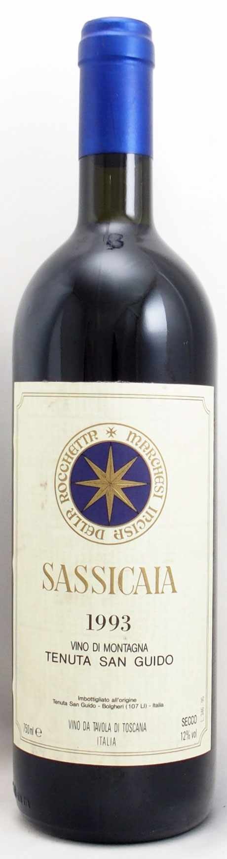 76％以上節約 サッシカイア SASSICAIA 1993 TENUTA SAN GUIDO