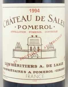 1994年 シャトー ド サル CHATEAU DE SALES の販売[ヴィンテージワイン