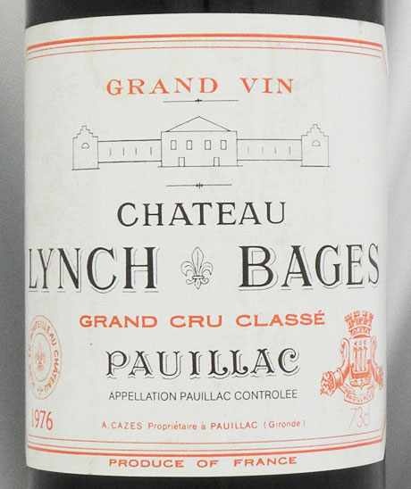 1976年 シャトー ランシュ バージュ CHATEAU LYNCH BAGES の販売 