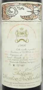 1966年 シャトー ムートン ロートシルト CHATEAU MOUTON ROTHSCHILD の