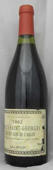 1962年 ニュイ サン ジョルジュ プルミエクリュ クロ ド ラルロ NUITS ST GEORGES 1ER CRU CLOS DE L'ARLOT