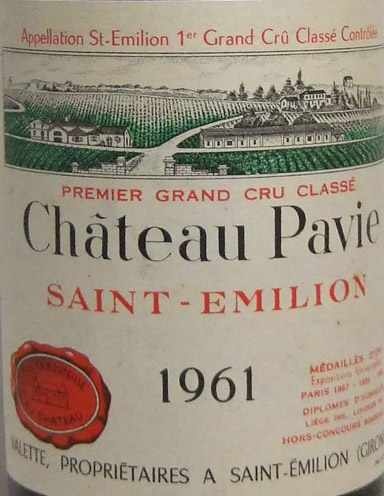 1961年 シャトー パヴィ CHATEAU PAVIE の販売[ヴィンテージワイン専門 