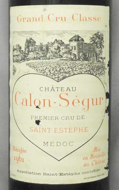 1961年 シャトー カロン セギュール CHATEAU CALON SEGUR の販売[ヴィンテージワイン専門店のNengou-wine.com]