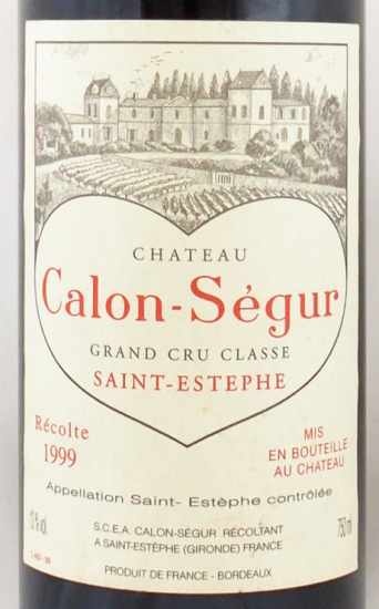 1999年 シャトー カロン セギュール CHATEAU CALON SEGUR の販売 