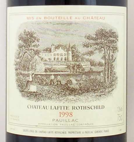 1998年 シャトー ラフィット ロートシルト CHATEAU LAFITE ROTHSCHILD  の販売[ヴィンテージワインショップのNengou-wine.com]