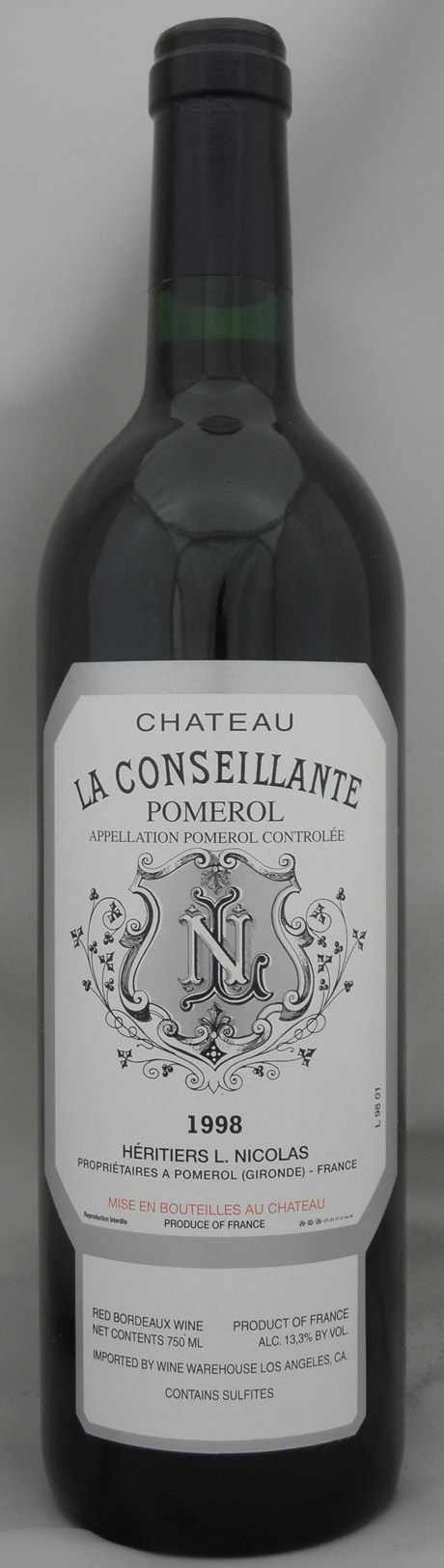 シャトー・ラ・コンセイヤント2007 シャトー ラ コンセイヤントの在庫一覧 CHATEAU LA CONSEILLANTE｜年号