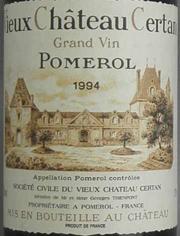 ヴィーユ シャトー セルタンの在庫一覧 VIEUX CHATEAU CERTAN｜年号