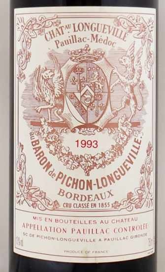 1993年 シャトー ピション ロングヴィル バロン CHATEAU PICHON LONGUEVILLE BARON の販売[ヴィンテージワイン ショップのNengou-wine.com]