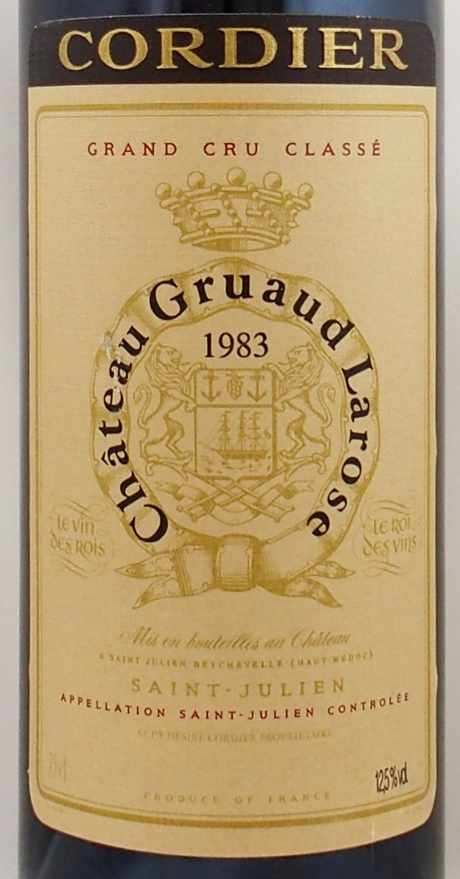 お値段希少！　シャトー・グリュオ・ラローズ CH.GRUAUD LAROSE　1975 ワイン