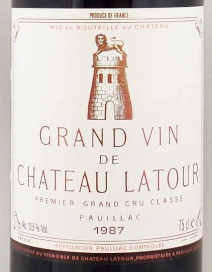 1987年 シャトー ラトゥール CHATEAU LATOUR の販売[ヴィンテージワインショップのNengou-wine.com]