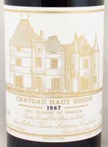 送料無料】1987年 シャトー オー ブリオン CHATEAU HAUT BRION