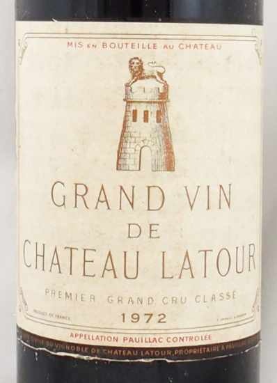 1972年 シャトー ラトゥール CHATEAU LATOUR の販売[ヴィンテージワインショップのNengou-wine.com]