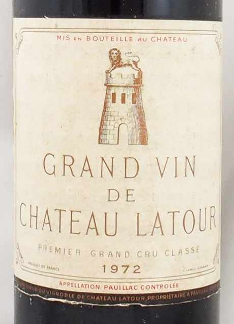 【初回限定】 シャトー 1972年 ラトゥール の販売 LATOUR CHATEAU ワイン