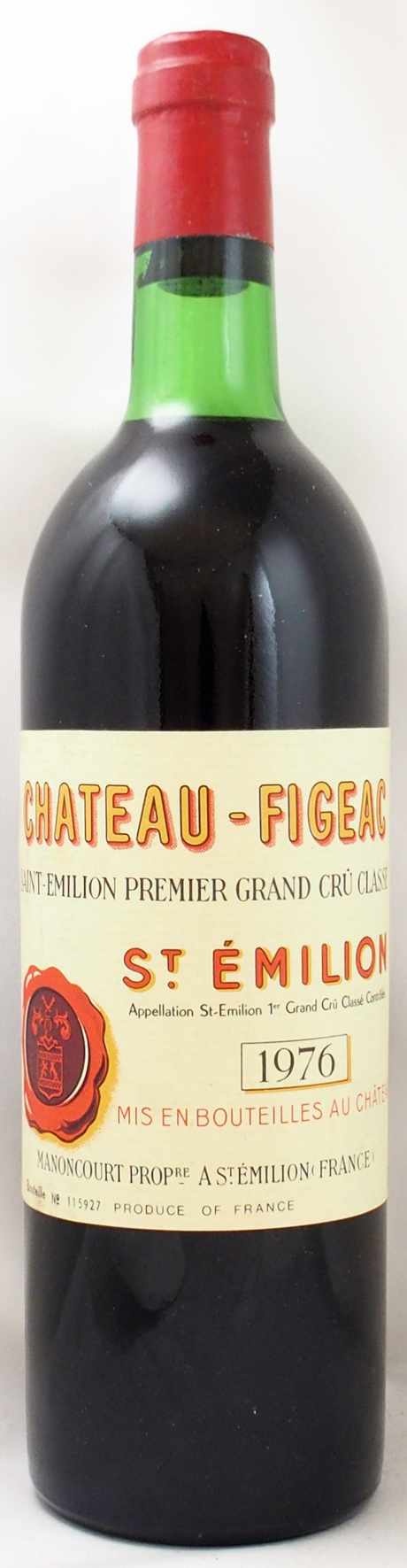 完売】1976年 シャトー フィジャック CHATEAU FIGEAC