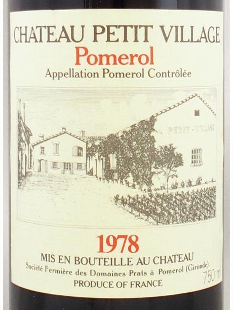1978年 シャトー プティ ヴィラージュ CHATEAU PETIT VILLAGE