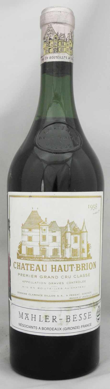 1958年 シャトー オー ブリオン CHATEAU HAUT BRION の販売