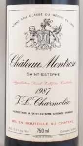 1987年シャトー　モンローズ CHATEAU MONTROSE