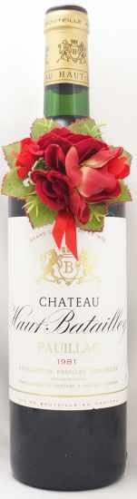 1981年 シャトー オー バタイィ CHATEAU HAUT BATAILLEY の販売[ヴィンテージワインショップのNengou-wine.com]