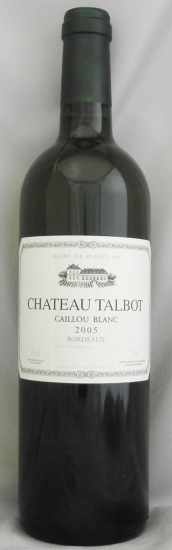 2005年 シャトー　タルボ　カイユ　ブラン CHATEAU TALBOT CAILLOU BLANC