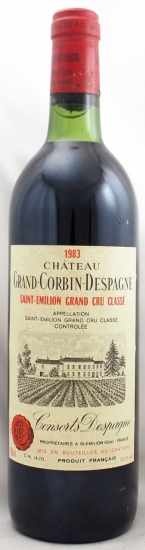 1983年 シャトー　グラン　コルバン　デスパーニュ CHATEAU GRAND CORBIN DESPAGNE
