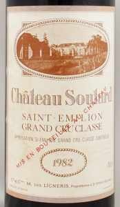 1982年シャトー スータール CHATEAU SOUTARD