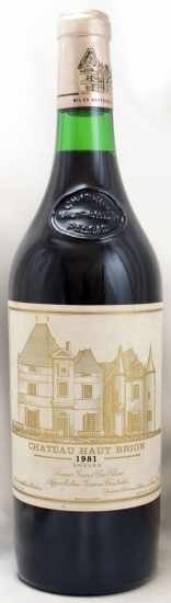1981年　ワイン　シャトーオーブリオン　赤　シャトー・オー・ブリオン