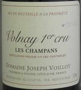 1980年 ヴォルネイ プルミエクリュ レ シャンパン ドメーヌ・ジョセフ