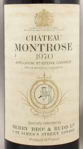完売】1970年 シャトー モンローズ CHATEAU MONTROSE