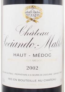 2002年 シャトー ソシアンド マレ CHATEAU SOCIANDO MALLET