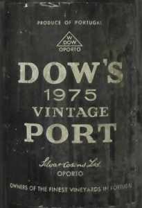 1975年ダウズ ヴィンテージ ポート DOW'S VINTAGE PORT