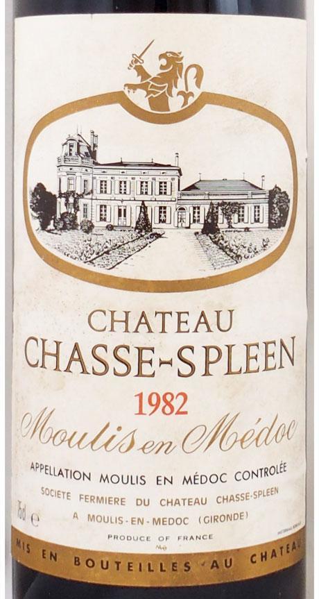 送料無料】1982年 シャトー シャス スプリーン CHATEAU CHASSE SPLEEN