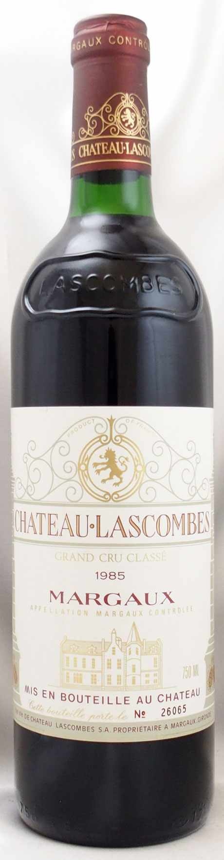 1985年 シャトー ラスコンブ CHATEAU LASCOMBES の販売[ヴィンテージ