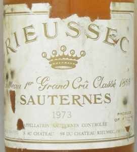1973年シャトー リューセック CHATEAU RIEUSSEC
