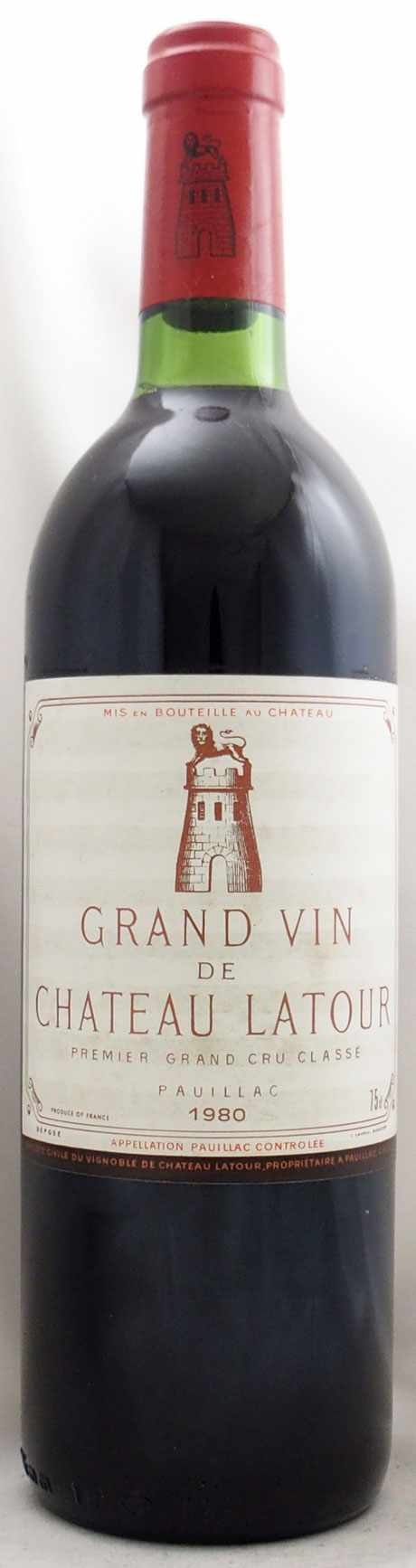 1980年 シャトー ラトゥール CHATEAU LATOUR - 年号ワイン