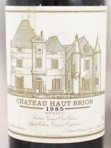 1985年 シャトー オー ブリオン CHATEAU HAUT BRION の販売