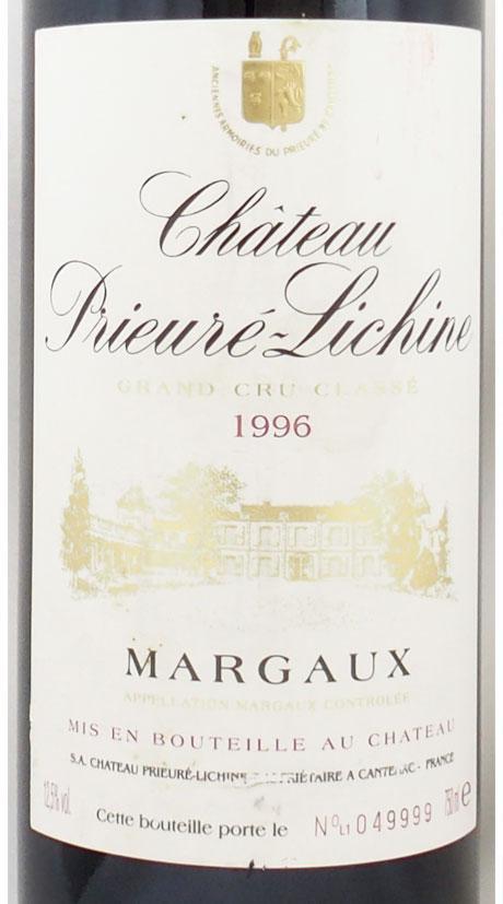 1996年 シャトー プリューレ リシーヌ CHATEAU PRIEURE LICHINE の販売 