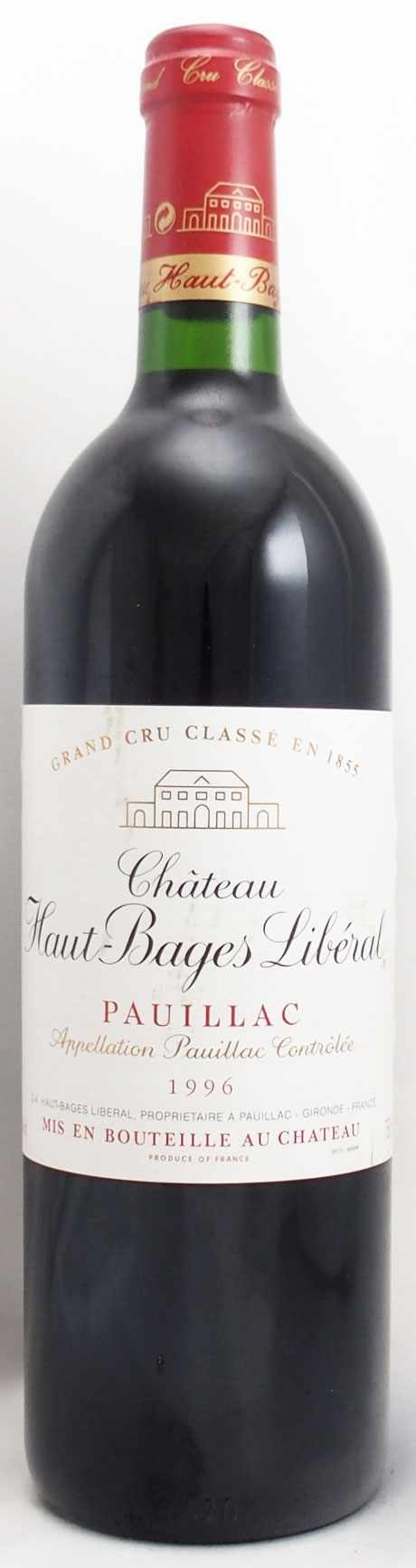 1996年 シャトー オー バージュ リベラル CHATEAU HAUT BAGES LIBERAL