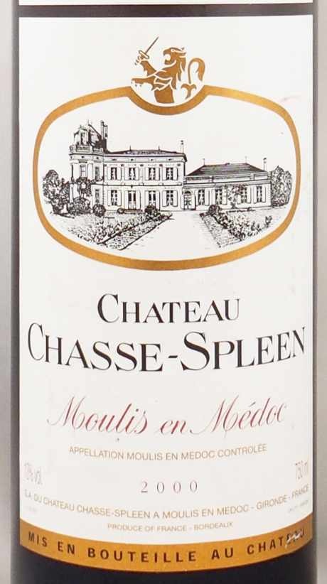 2000年 シャトー シャス スプリーン CHATEAU CHASSE SPLEEN  の販売[ヴィンテージワインショップのNengou-wine.com]