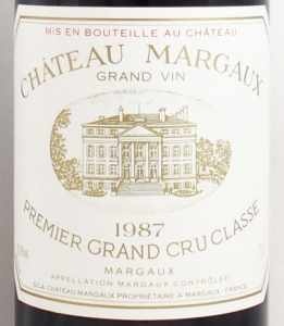 1987年 シャトー マルゴー CHATEAU MARGAUX の販売[ヴィンテージワイン