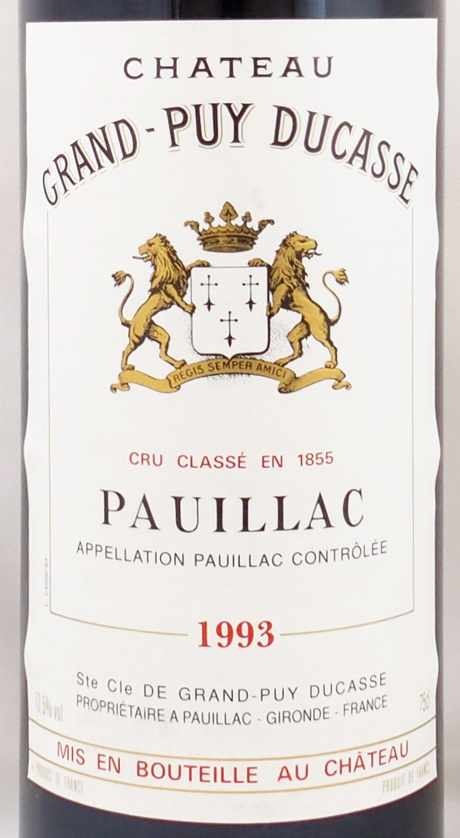 1993年 シャトー グラン ピュイ デュカス CHATEAU GRAND PUY DUCASSE