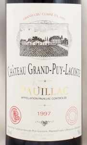 1997年 シャトー グラン ピュイ ラコスト CHATEAU GRAND PUY LACOSTE