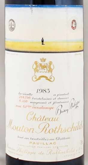 【在庫大得価】シャトームートンロートシルト1982年　ワイン　Chateau Mouton Rothschild　750ml　14％未満FA1349 フランス