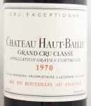 1970年シャトー オー バイィ CHATEAU HAUT BAILLY