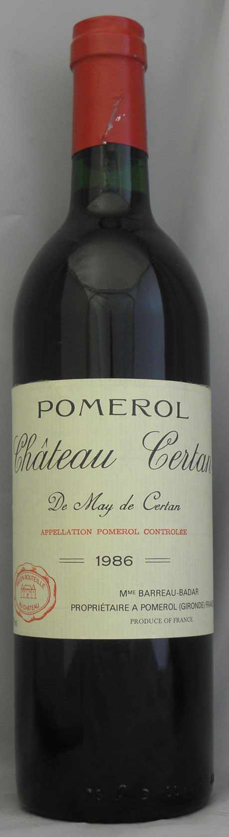Château Certan de May 1978ポムロール Château Certan de May Pomerol | Vivino 日本語