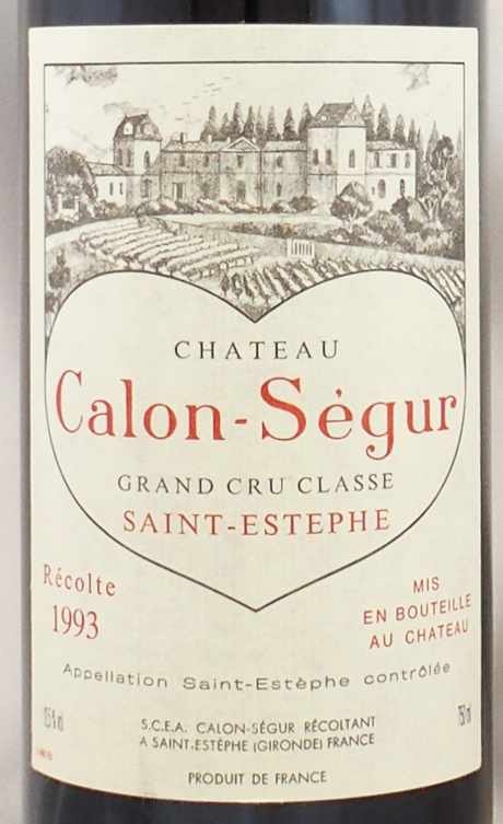 1993年 シャトー カロン セギュール CHATEAU CALON SEGUR の販売